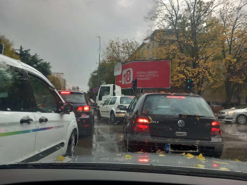 Saobraćajni kolaps u Podgorici