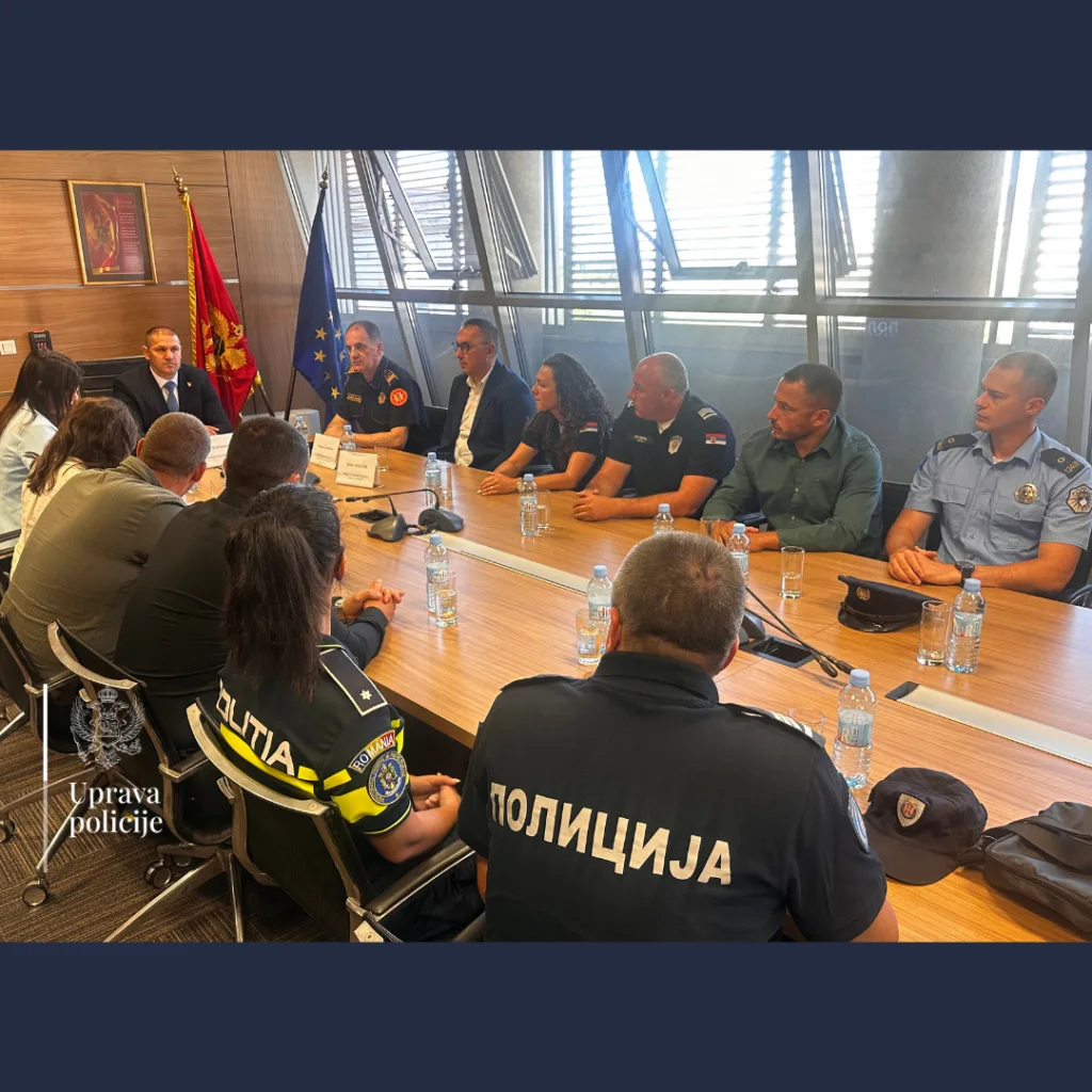 Ščepanović sa predstavnicima policijskih organizacija regiona: Zajedno za sigurnu Crnu Goru