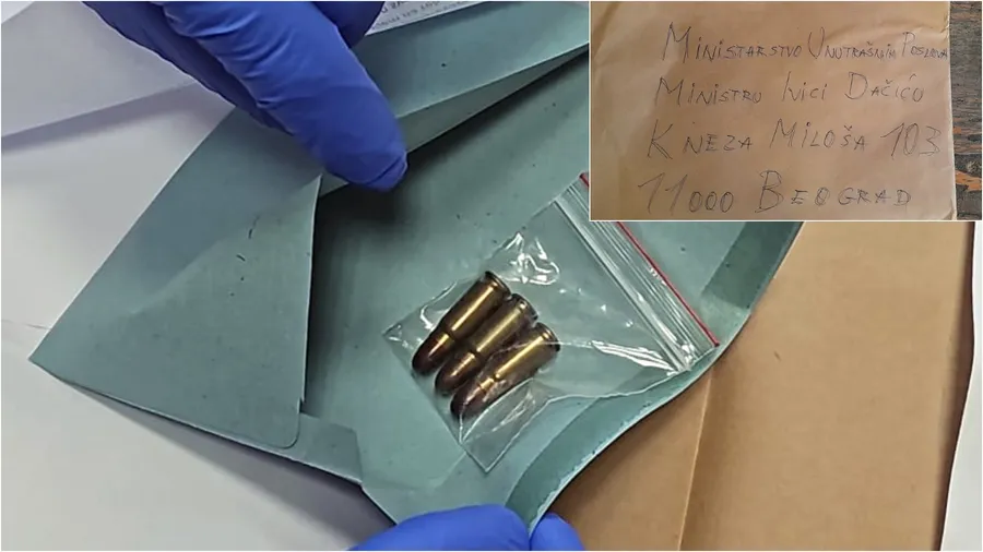 Dačiću stiglo pismo sa tri metka, policija odmah identifikovala pošiljaoca