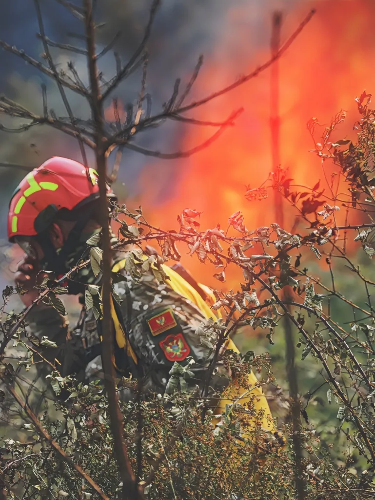 Pripadnici VCG angažovani na gašenju požara na više lokacija