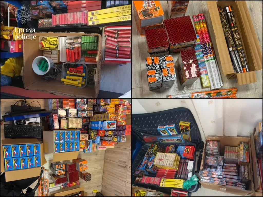 Akcija “Petarda”: Oduzeto 107.000 komada pirotehničkih sredstava, podnijete krivične prijave