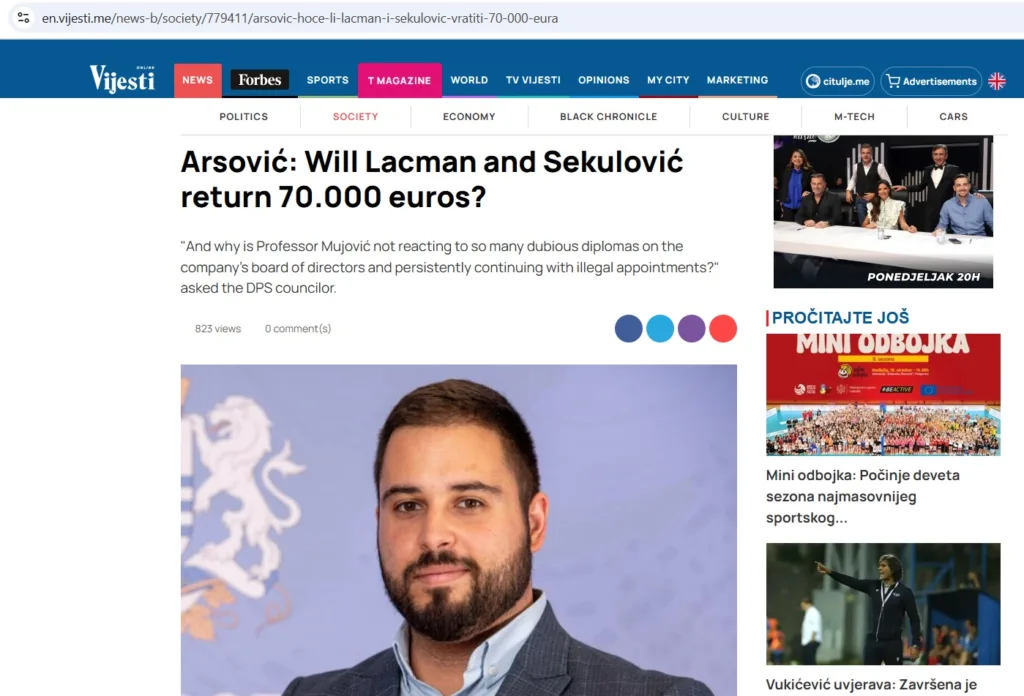 Otašević: “Vijesti” i DPS blate urednike RTV Podgorica ni krive ni dužne