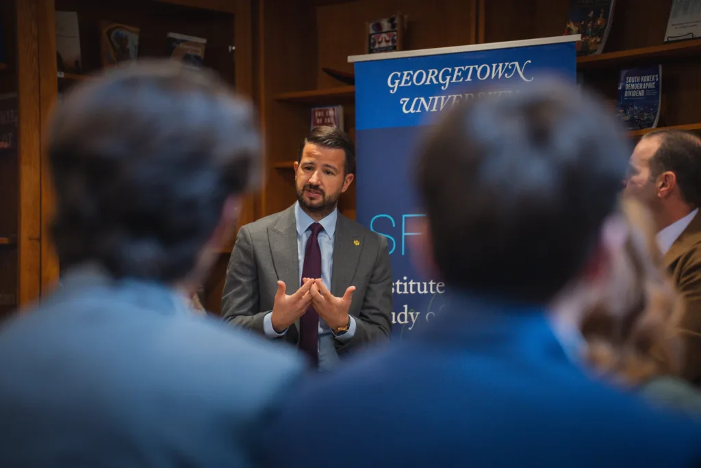 Milatović na Univerzitetu Džordžtaun: Demokratija se brani snažnim institucijama i borbom protiv kriminala