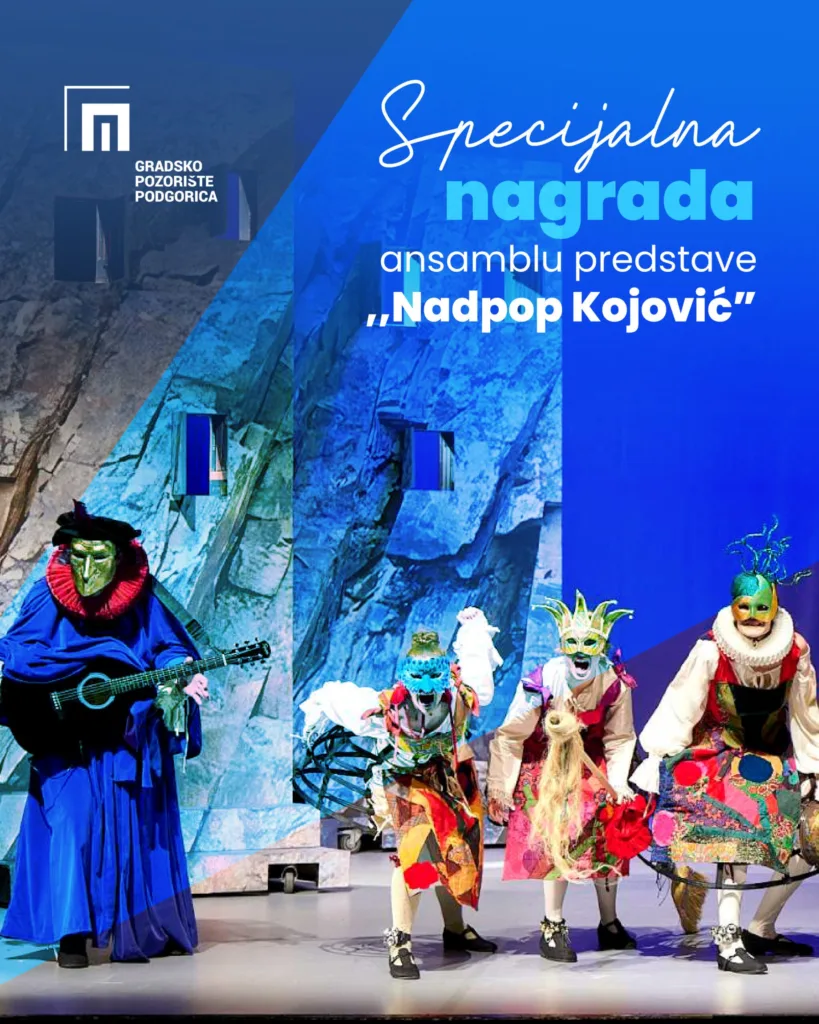 Dvije nagrade za predstavu „Nadpop Kojović“ na Novom tvrđava teatru