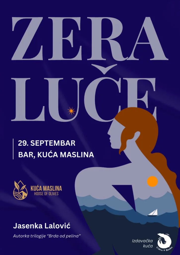 „Zera luče“ Jasenke Lalović u Kući maslina 29. septembra