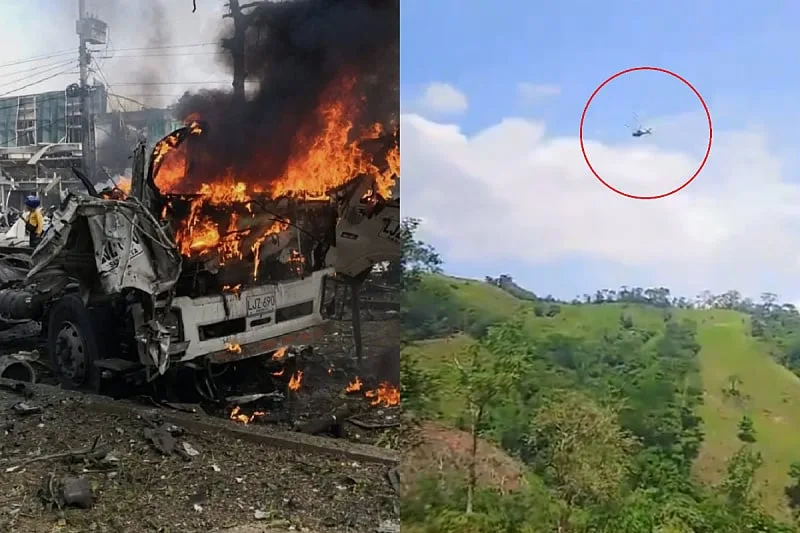 Pakao na ulicama Kolumbije: Auto-bomba ekplodirala ispred vojne baze, oboren policijski helikopter