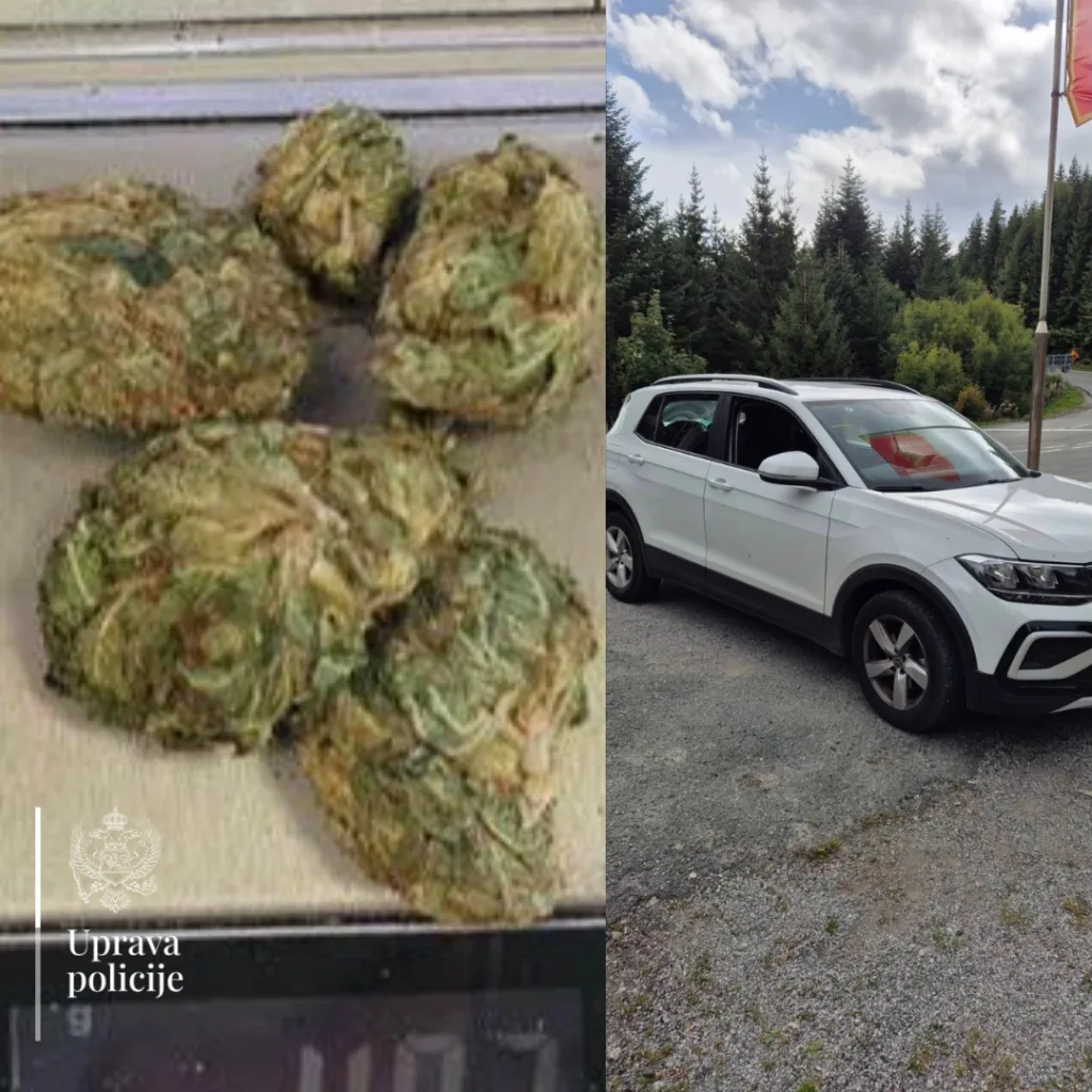 GP Sukobin: Prekršajna prijava protiv osobe kod koje je pronađena marihuana prilikom granične kontrole