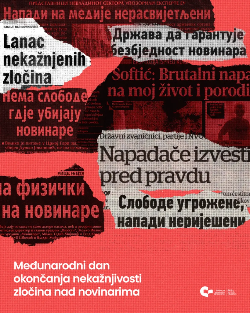 Nekažnjivost napada na novinare ostaje ozbiljan test za institucije