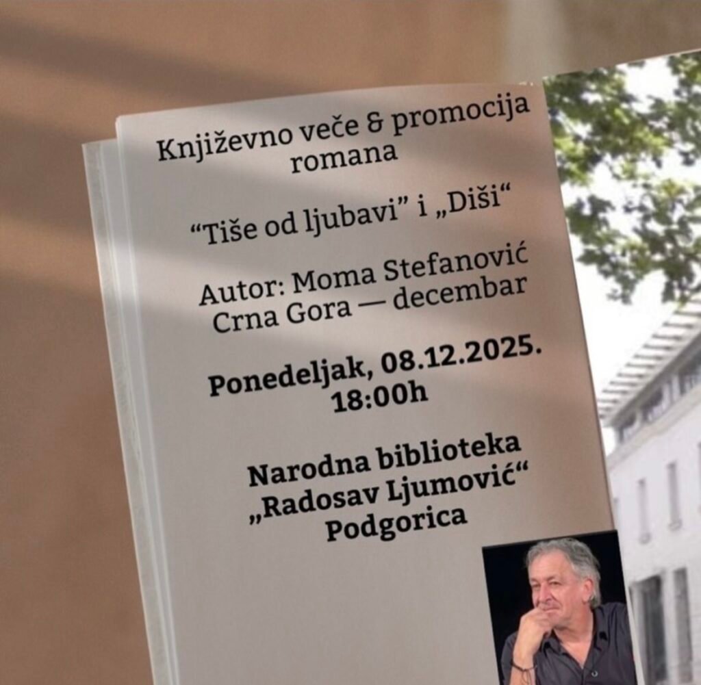 Promocija knjiga “Diši” i “Tiše od ljubavi” Mome Stefanovića