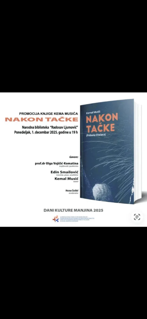Promocija knjige “Nakon tačke” Kemala Musića