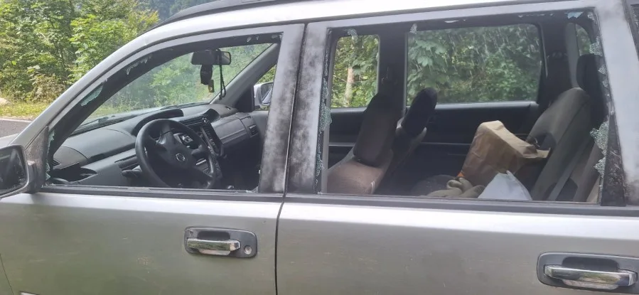 Tvrde da je medvjed bacio kamen na vozilo u kom su bili, suvozač lakše povrijeđen