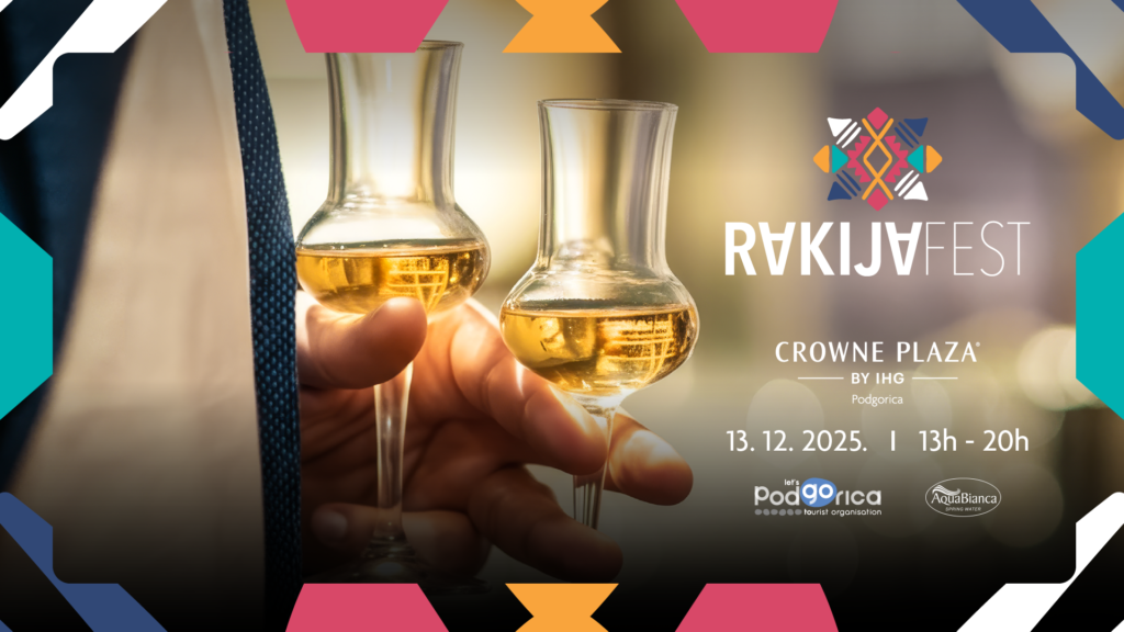 Crowne Plaza Podgorica najavljuje peti Rakija Fest: Najveći izbor do sada i neočekivani novi ukusi