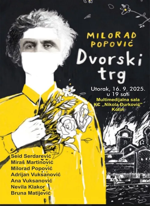 Promocija romana “Dvorski trg” 16. septembra
