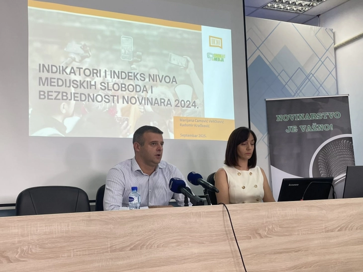 Prošle godine 24 slučaja napada, prijetnji ili pritisaka na novinare