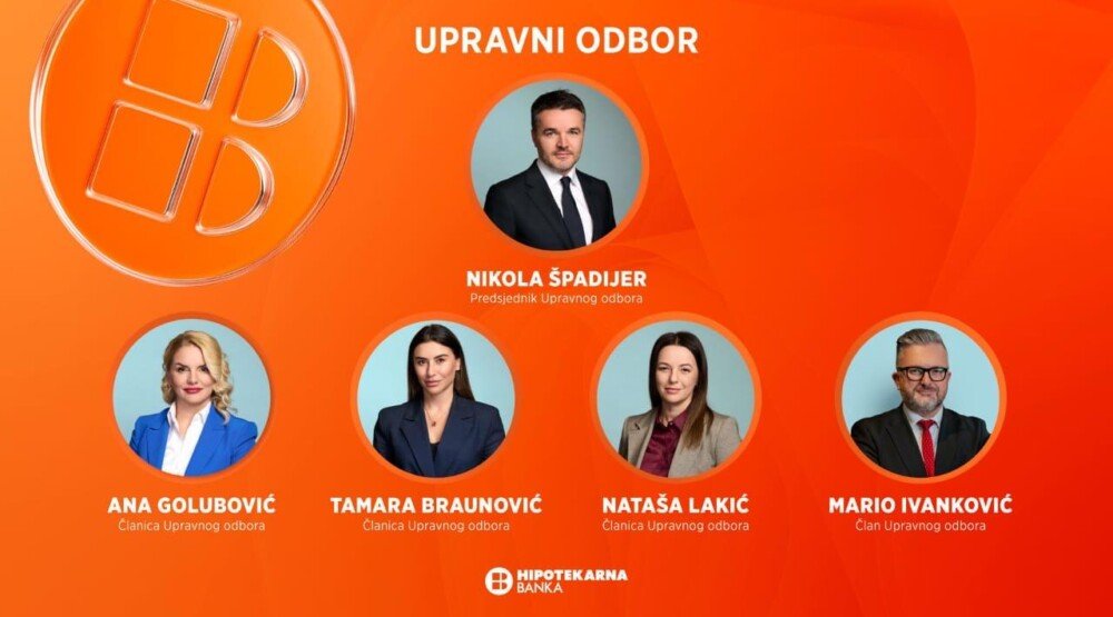 Imenovani novi članovi Upravnog i Nadzornog odbora Hipotekarne banke