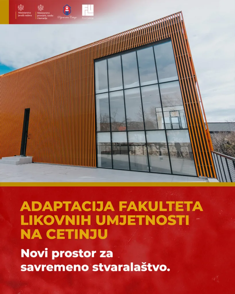 Raspisana javna nabavka za adaptaciju Fakulteta likovnih umjetnosti na Cetinju