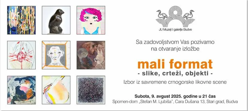 Izložba “Mali format (slike, crteži, objekti)ˮ večeras u Budvi