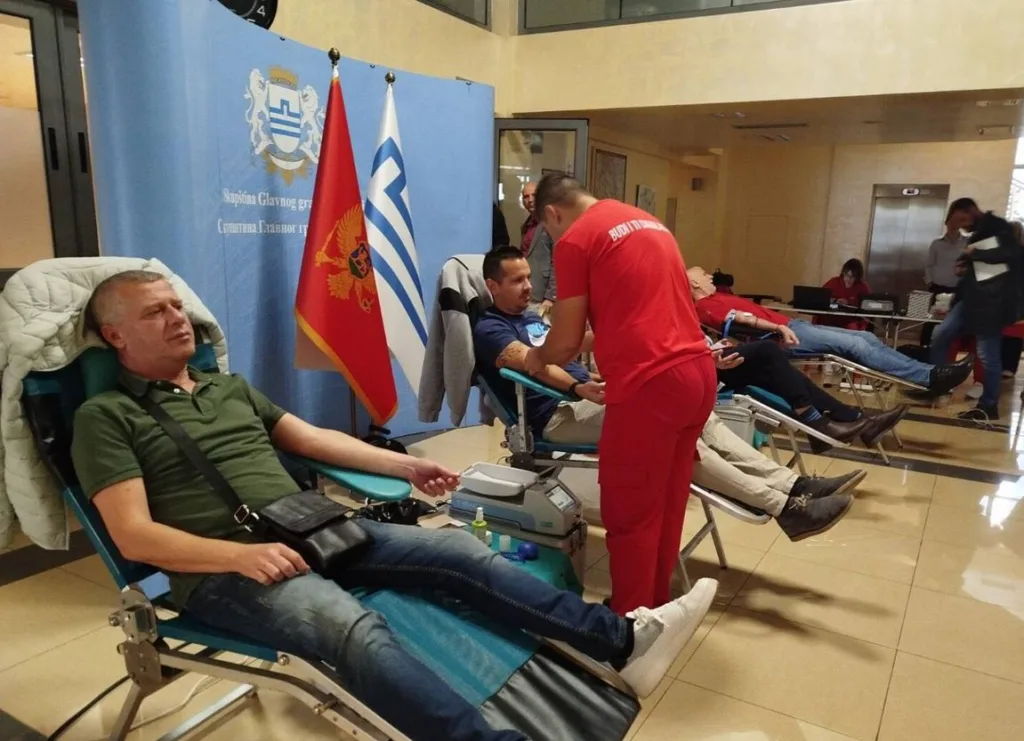 Akcija dobrovoljnog davanja krvi u zgradi Skupštine Glavnog grada