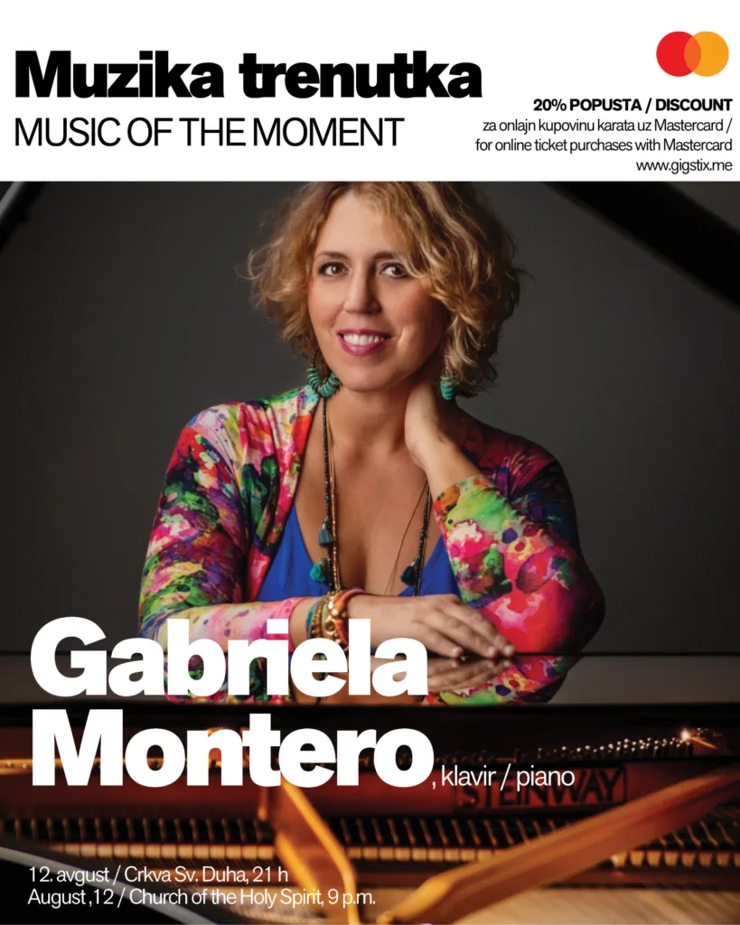 Svjetska pijanistička zvijezda Gabrijela Montero u utorak na sceni KotorArta