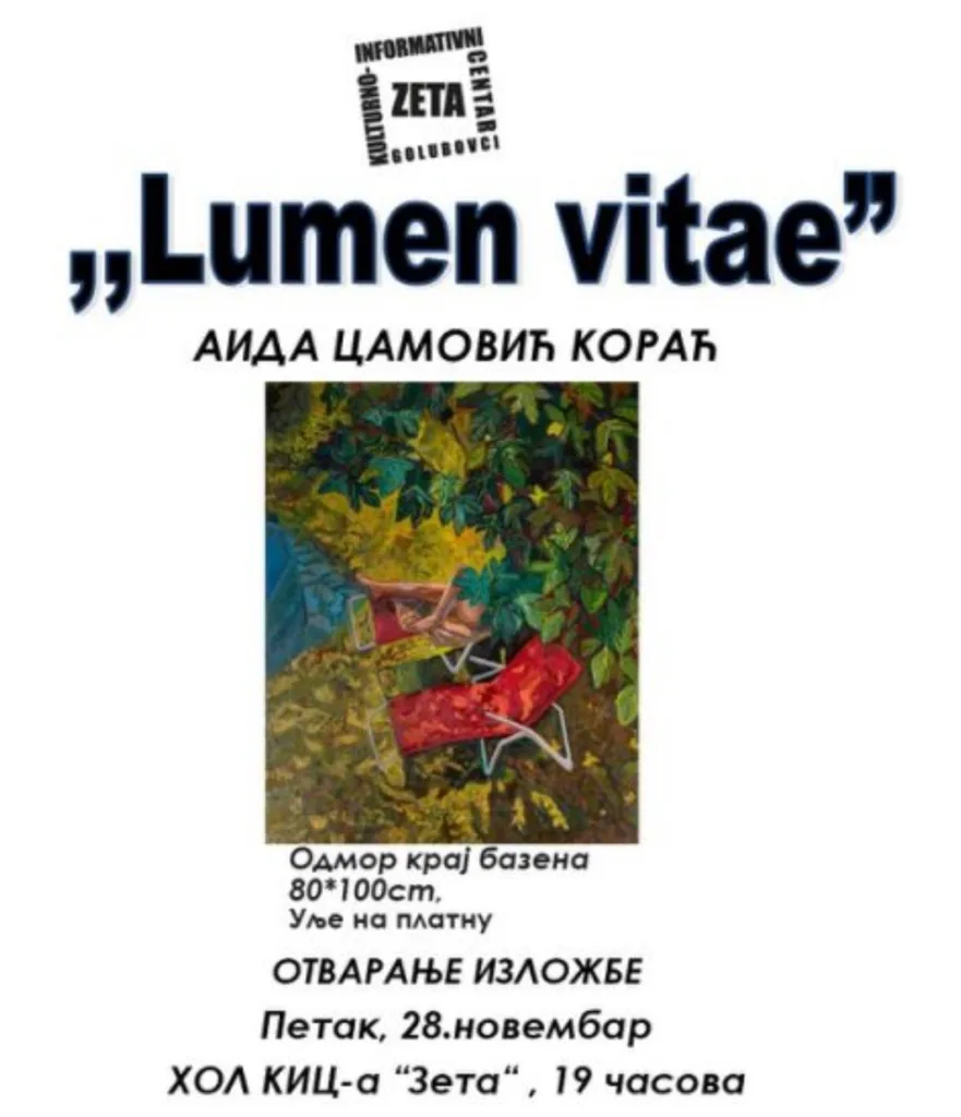 KIC Zeta organizuje izložbu sliku „Lumen vitae“