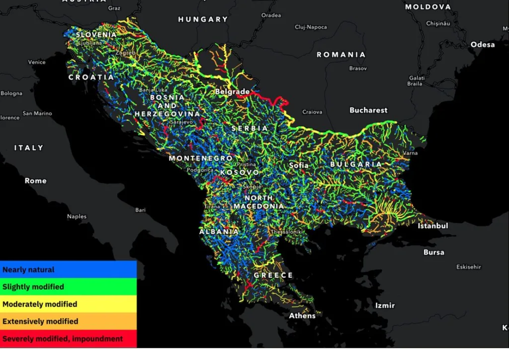 “Balkan za 13 godina izgubio gotovo 2.500 kilometara netaknutih riječnih tokova”