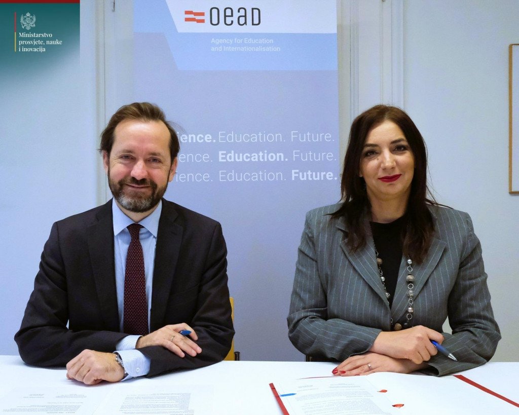 U Beču potpisan Memorandum o saradnji Ministarstva prosvjete, nauke i inovacija i OeAD