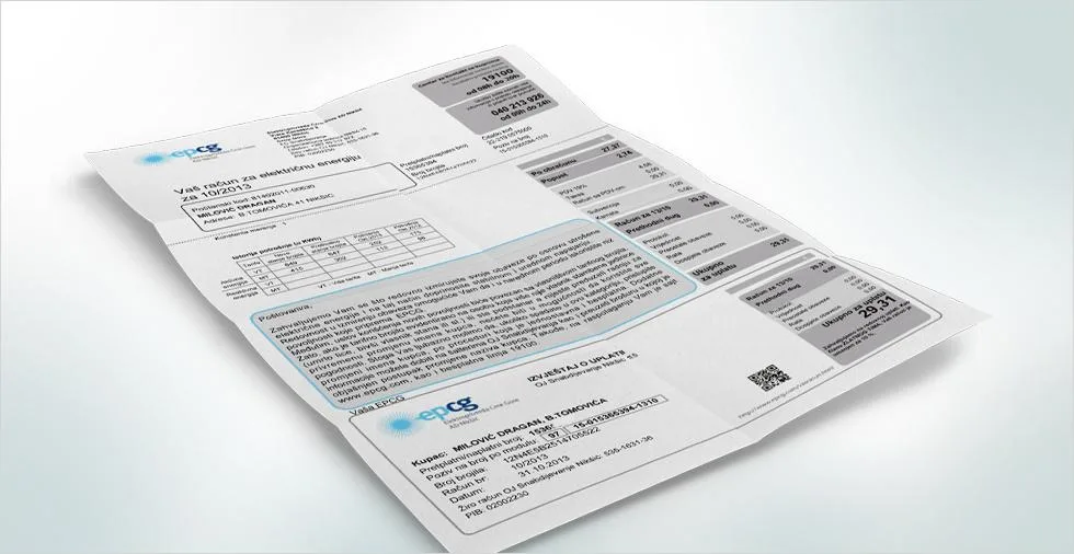 Prosječan januarski račun za struju 53 eura, potrošnja veća za 9,3 odsto