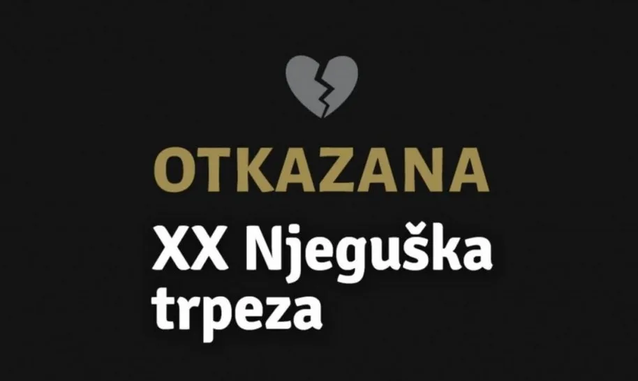 “Njeguška trpeza” otkazana zbog tragične saobraćajne nesreće