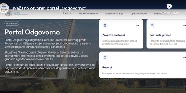 Video vodič za portal Odgovorno: Skupština bliže građanima i građankama