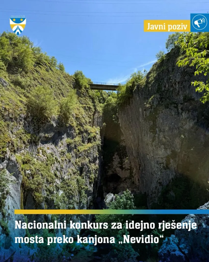 Raspisan nacionalni konkurs za idejno rješenje mosta preko kanjona Nevidio