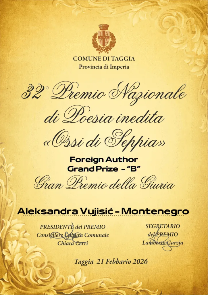 Aleksandri Vujisić Velika nagrada žirija na festivalu u Italiji