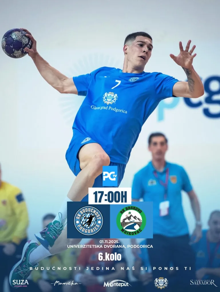 Meč “plavih” gledajte na RTV Podgorica: Rukometaši Budućnosti igraju sa Brskovom