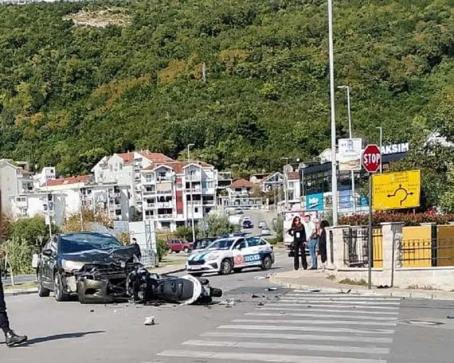 Udes u Herceg Novom: Teško povrijeđen motociklista u Meljinama