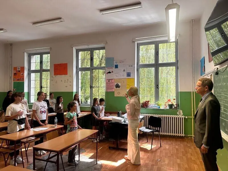 Dječiji hor Prijestonice na obilježavanju Dana ujedinjenja Njemačke 1. oktobra