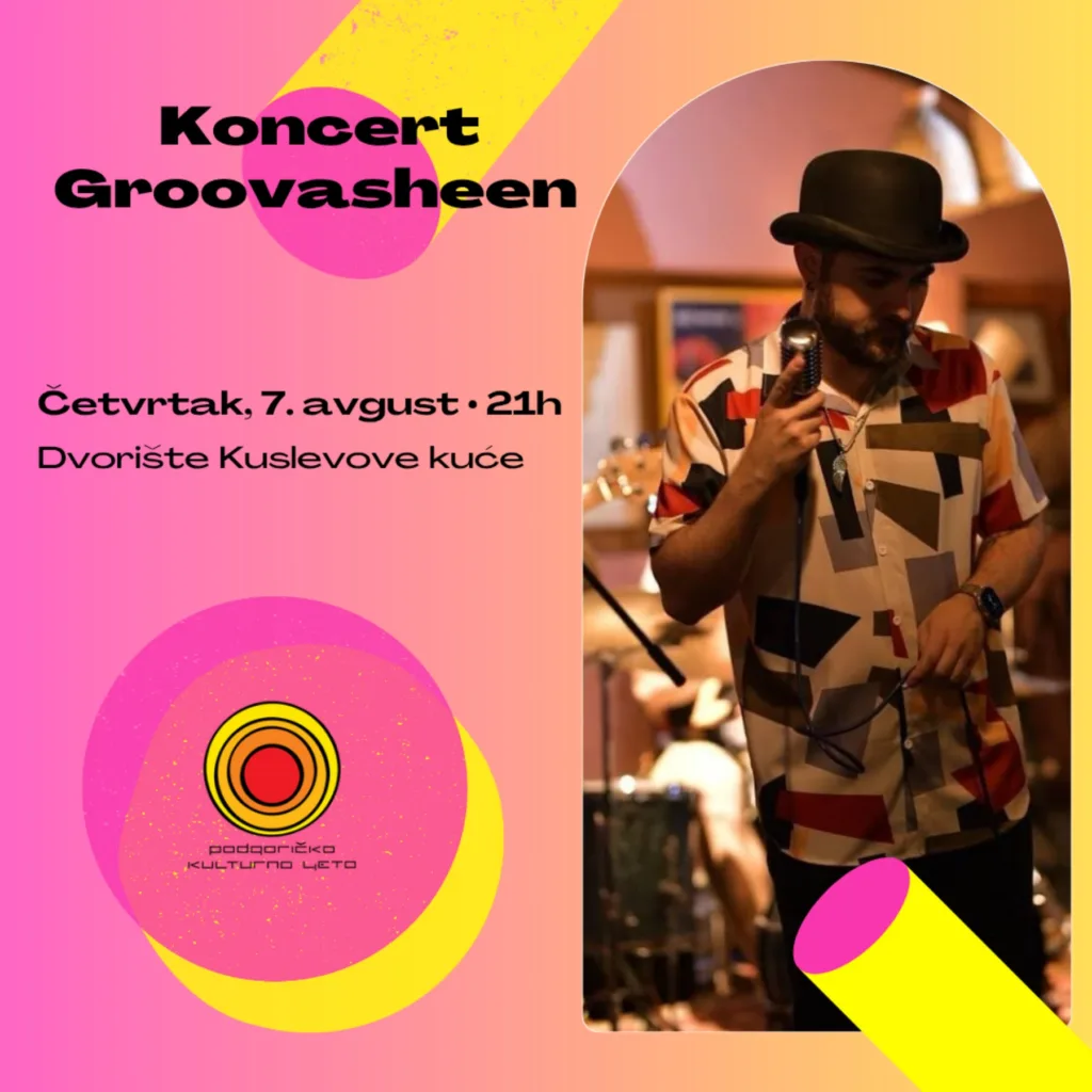 Podgoričko kulturno ljeto: Koncert – Groovasheen