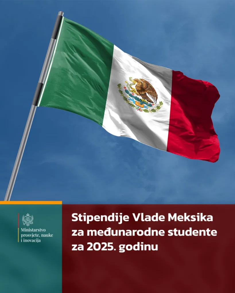 Stipendije Vlade Meksika za međunarodne studente za 2025. godinu