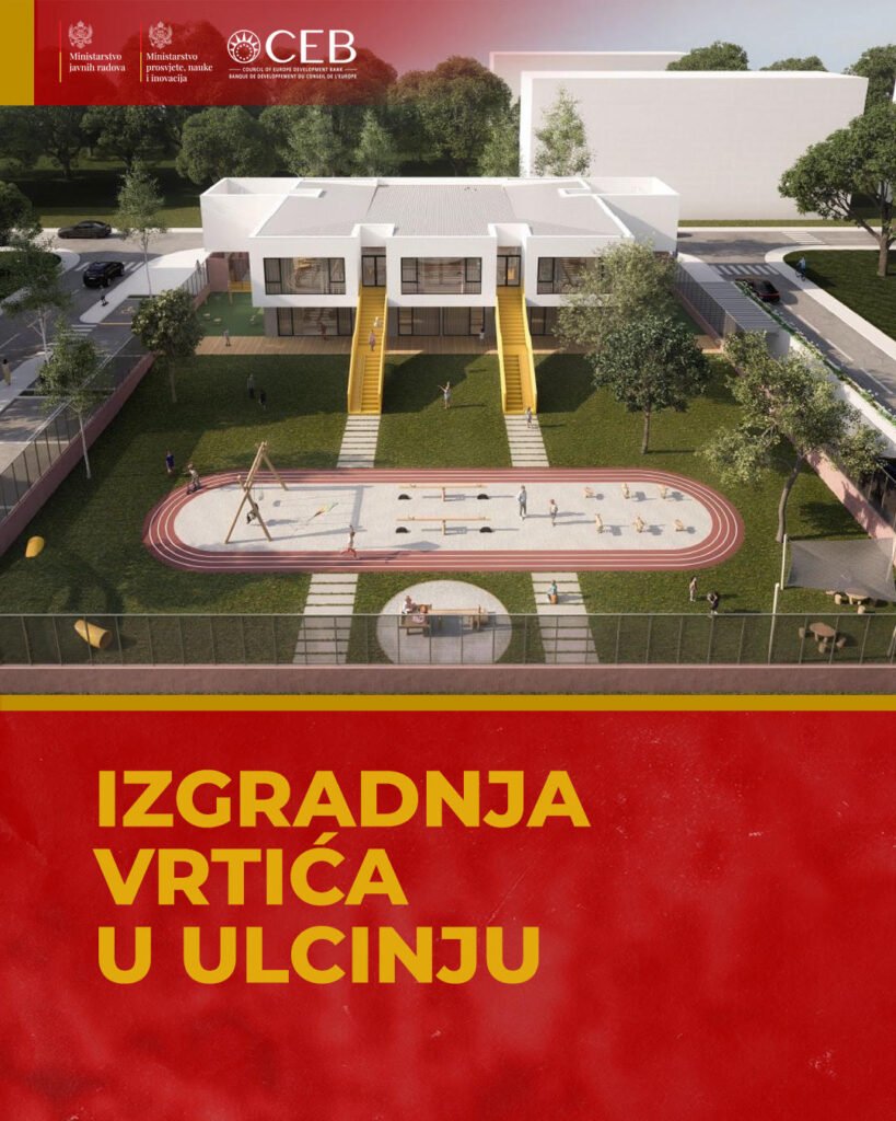 Raspisana javna nabavka za gradnju vrtića u Ulcinju
