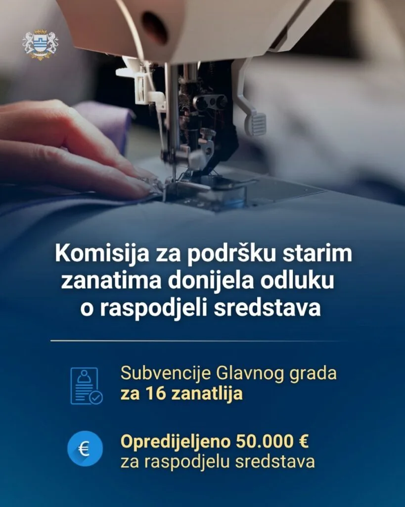 Glavni grad podržava stare zanatlije sa 50.000 eura