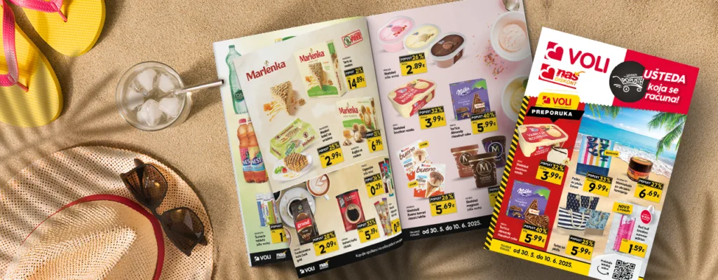 Uhvati popuste u svim Voli i Naš diskont marketima do 10. juna!
