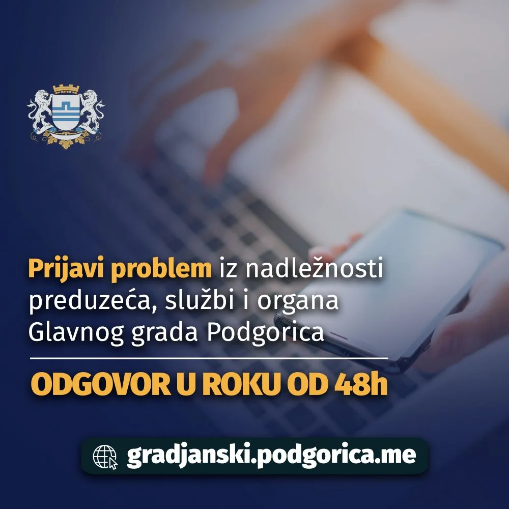 Građanski servis – portal putem kojeg građani mogu podnositi zahtjeve i prijaviti probleme