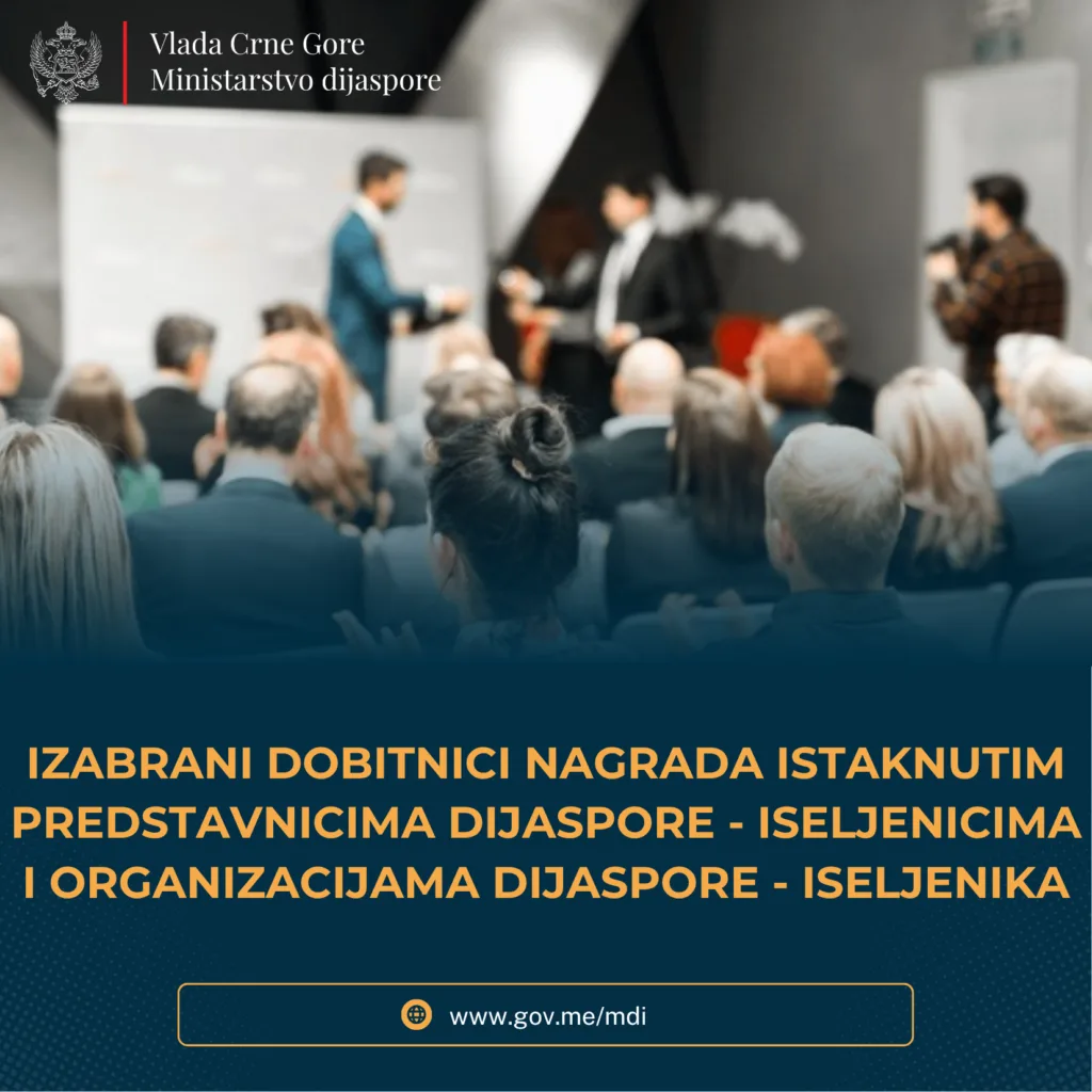 Ministarstvo dijaspore donijelo odluku o nagradama za iseljenike i organizacije iseljenika