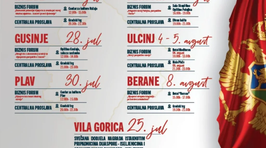 Objavljen kalendar aktivnosti u okviru manifestacije „Dani dijaspore 2025“