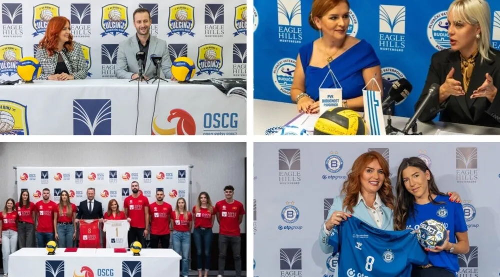 Eagle Hills finansijski podržala crnogoske sportske organizacije