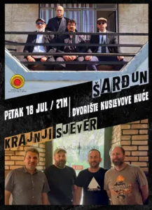 Podgoričko kulturno ljeto: Koncert bendova Šarđun i Krajnji sjever