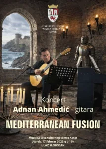Koncert klasične gitare „Mediterranean Fusion“ u utorak, u Kotoru