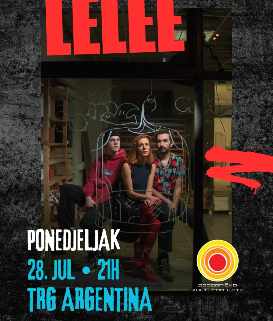 Koncert slovenačkog indi rok trija LELEE u ponedjeljak na Trgu Argentina