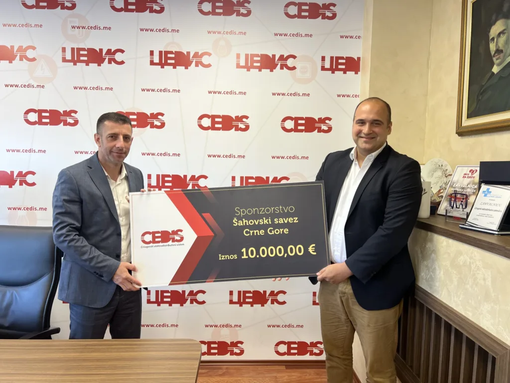 CEDIS i Šahovski savez Crne Gore nastavljaju uspješnu saradnju