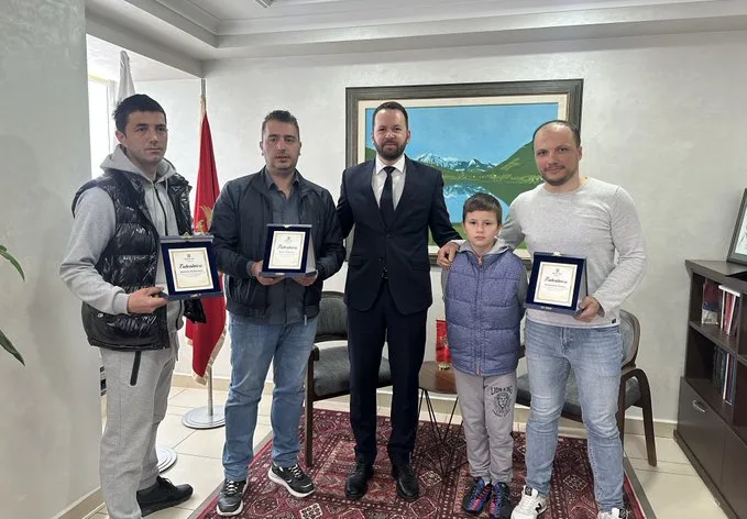 Canović primio heroje koji su spasili život dječaku iz plavske rijeke: Hvala im što su primjer šta znači biti čovjek