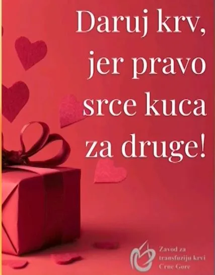 (VIDEO) Zavod za transfuziju krvi: Za Dan zaljubljenih na najhumaniji način, davanjem krvi, pokažimo ljubav