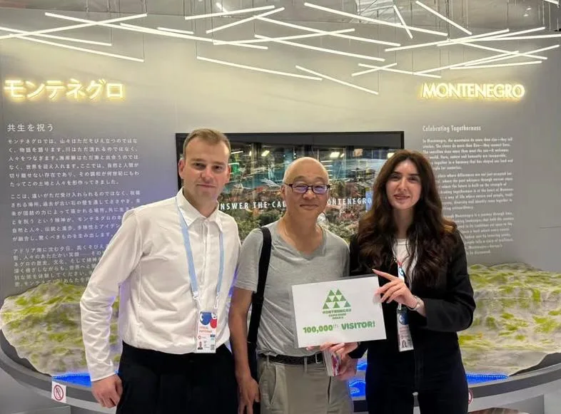 Crnogorski paviljon na EXPO 2025 dočekao stohiljaditog posjetioca